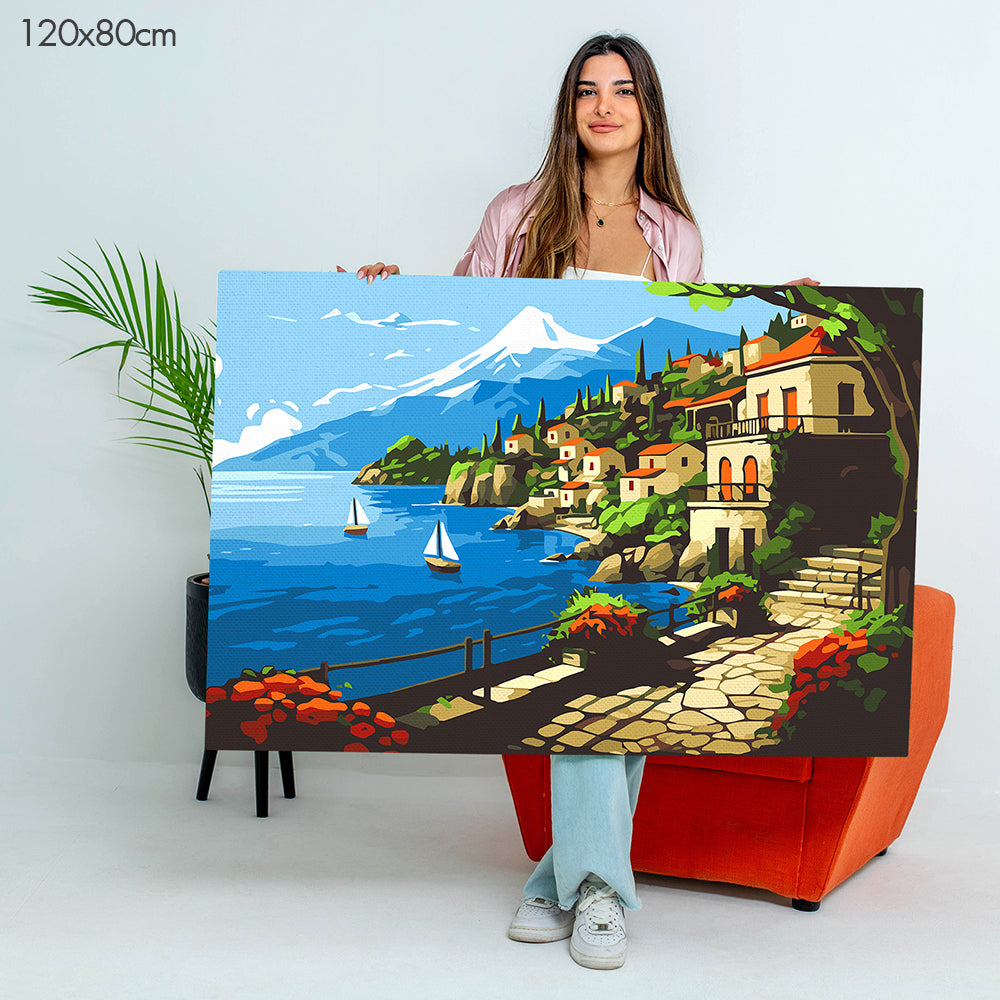 Lakeside Village - Paint By Numbers Kit