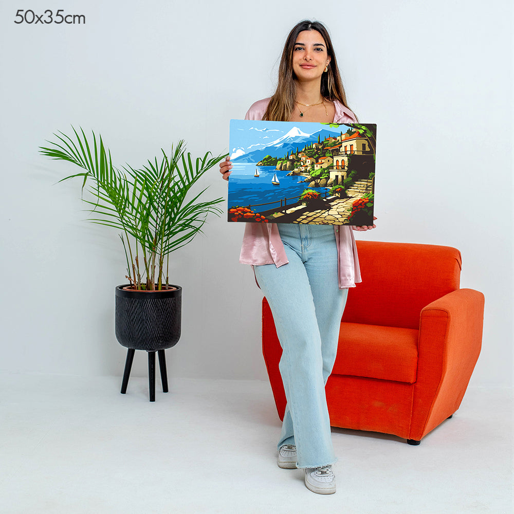 Lakeside Village - Paint By Numbers Kit