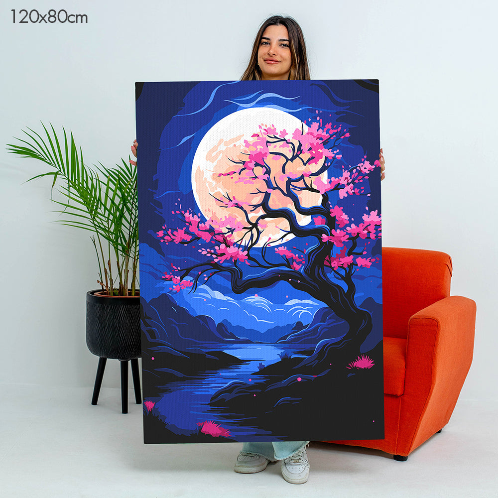 Moonlight Blossom - Paint By Numbers Kit