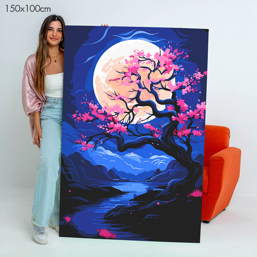Moonlight Blossom - Paint By Numbers Kit