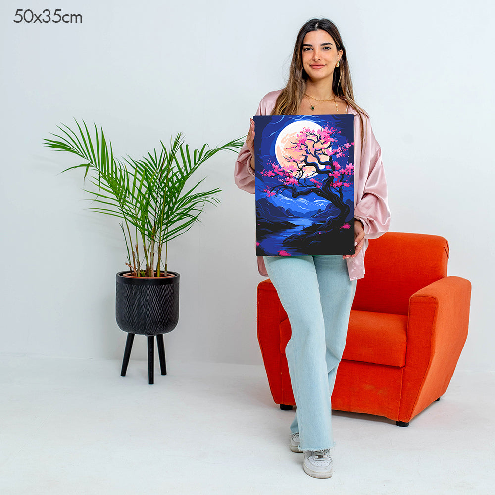 Moonlight Blossom - Paint By Numbers Kit