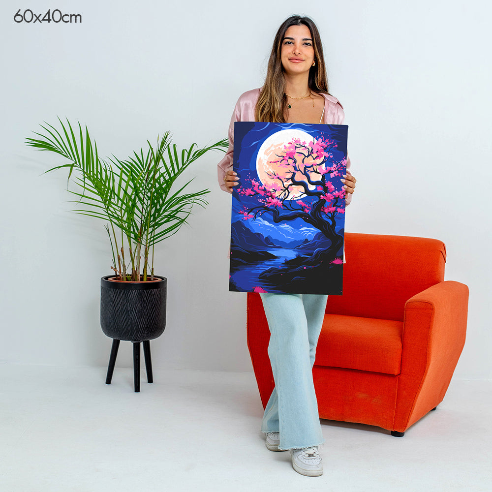 Moonlight Blossom - Paint By Numbers Kit