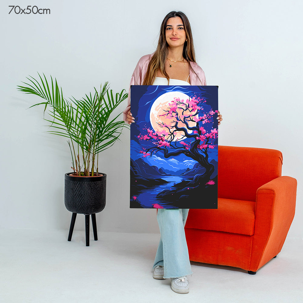 Moonlight Blossom - Paint By Numbers Kit