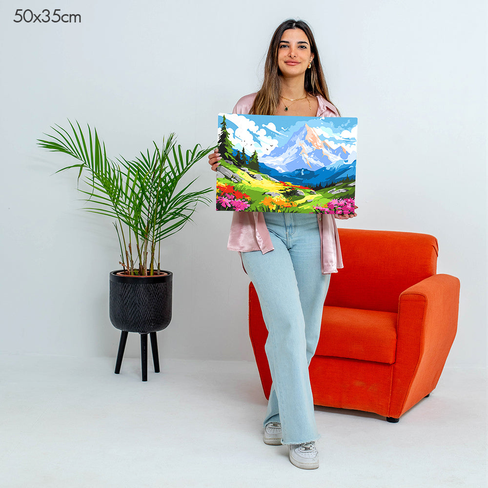 تحفة جبال الألب - مجموعة الرسم حسب الأرقام