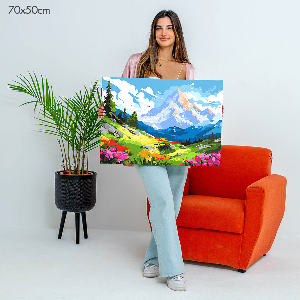 تحفة جبال الألب - مجموعة الرسم حسب الأرقام