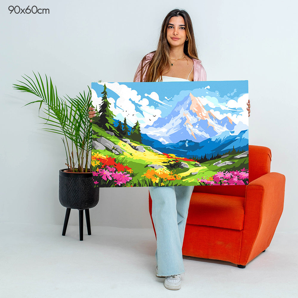 تحفة جبال الألب - مجموعة الرسم حسب الأرقام