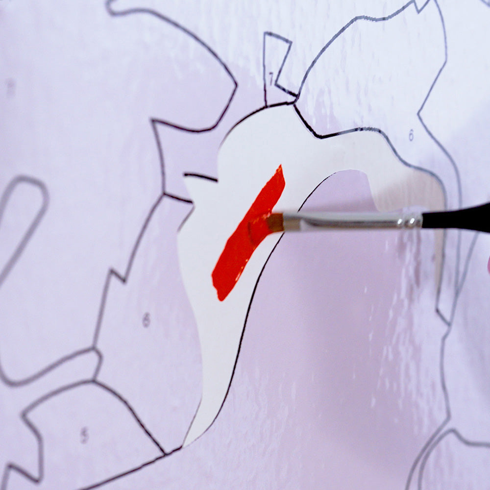 رحلة بالون مع الأصدقاء - مجموعة جداريات بالأرقام