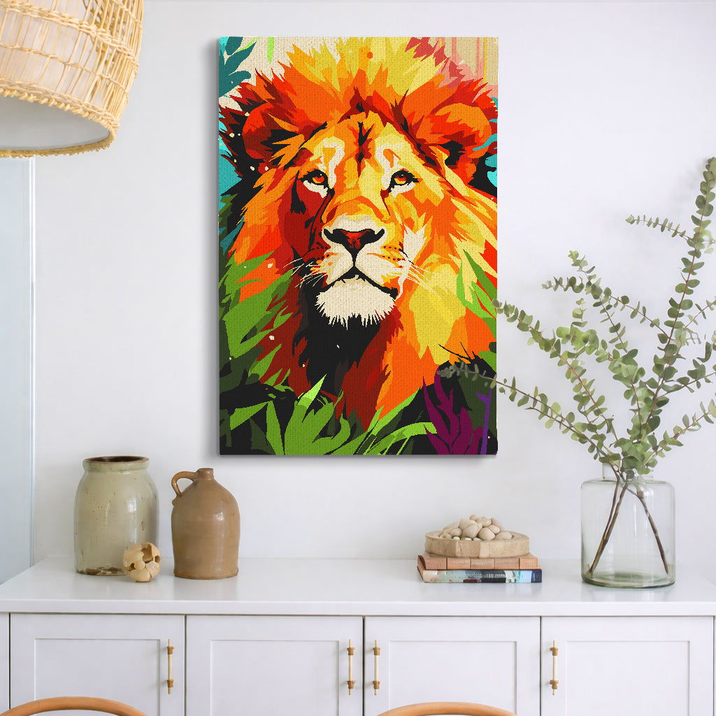 ملك الغابة - مجموعة الرسم حسب الأرقام