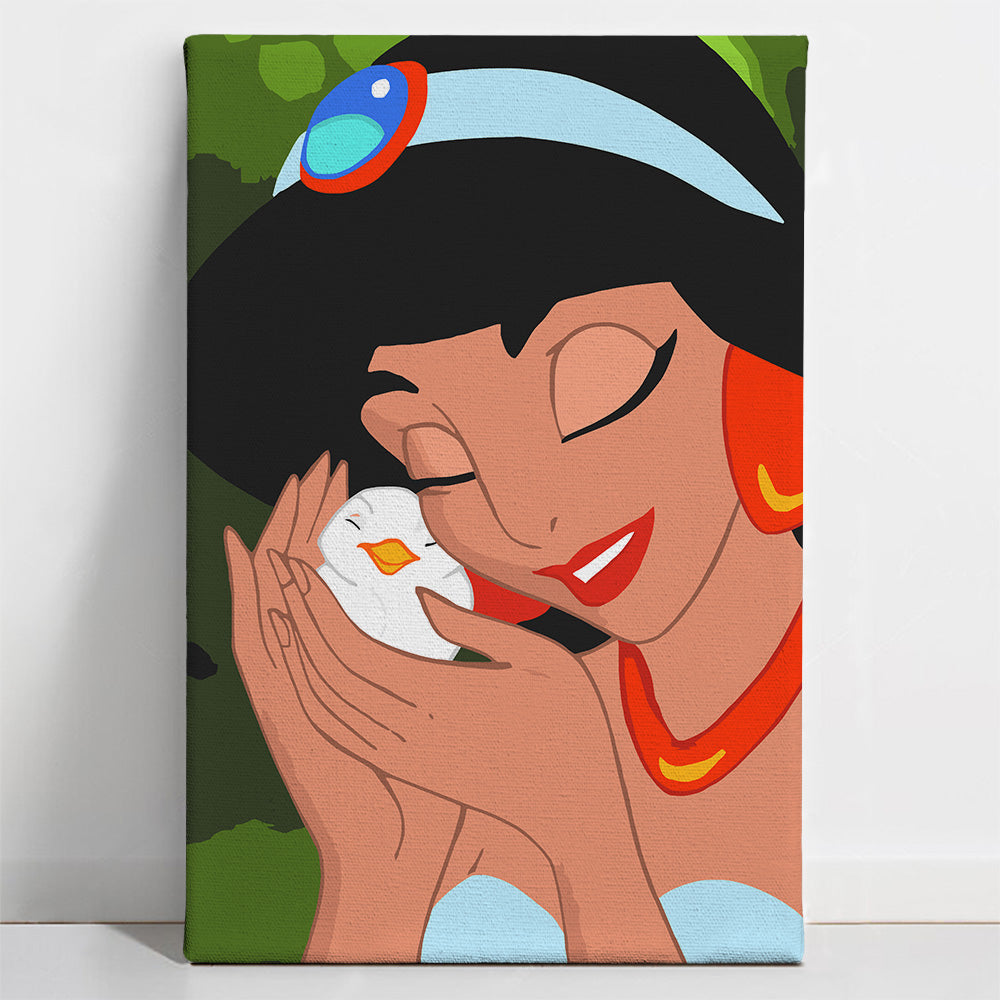 الأميرة ياسمين - مجموعة الرسم حسب الأرقام للأطفال
