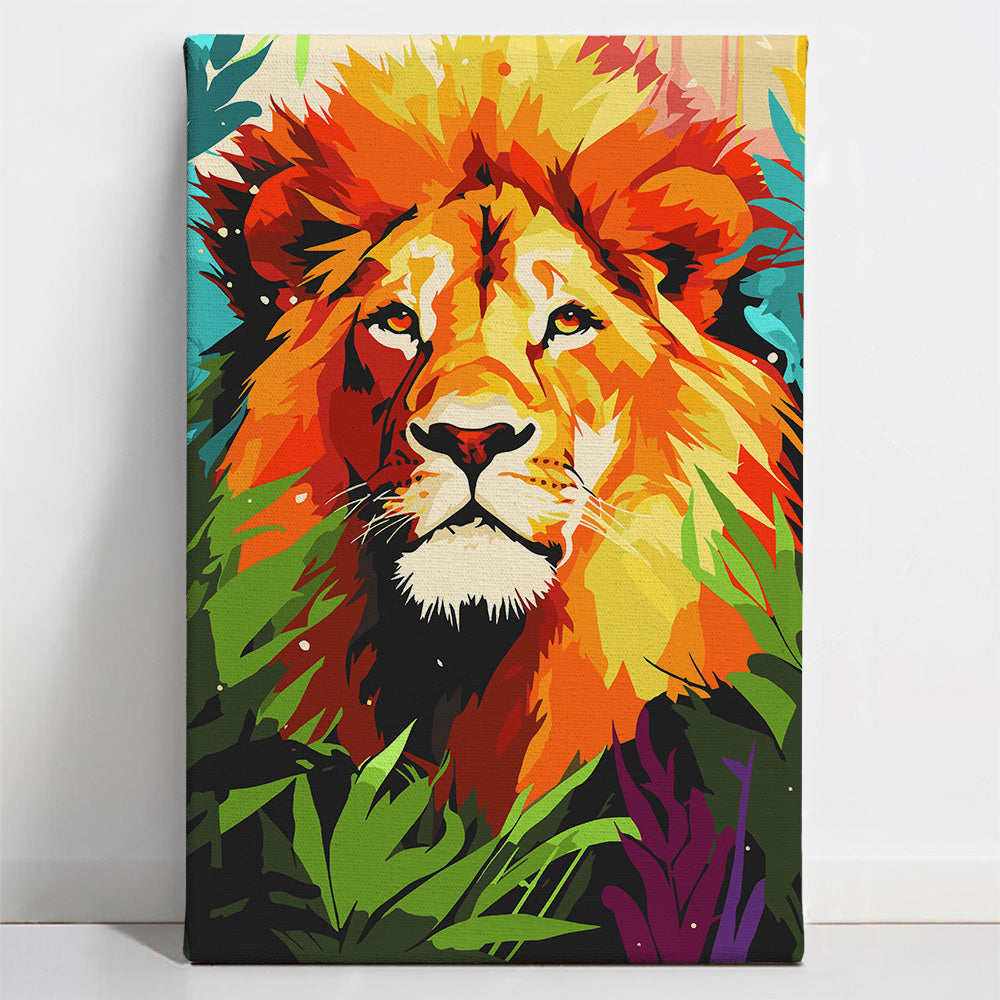 ملك الغابة - مجموعة الرسم حسب الأرقام