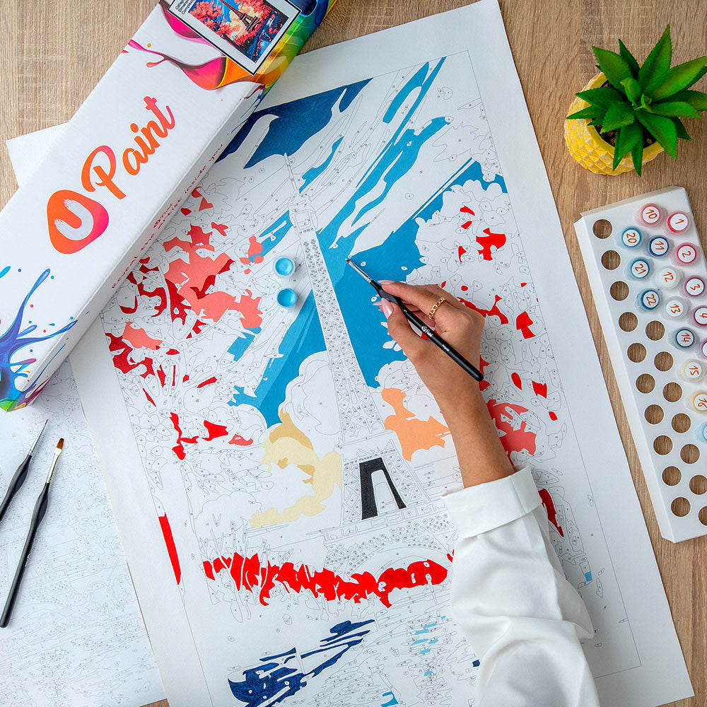 Cat on Vacation - Paint By Numbers Kit