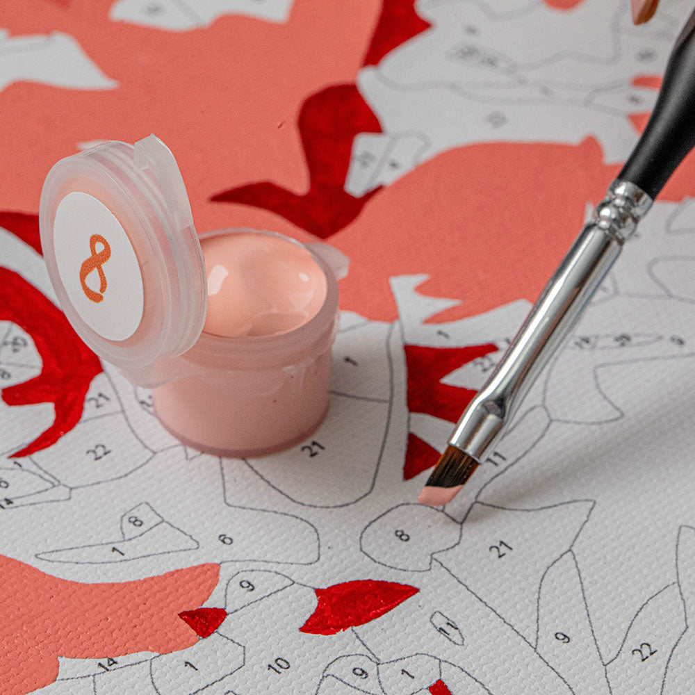 برج إيفل في الليل - مجموعة الرسم حسب الأرقام