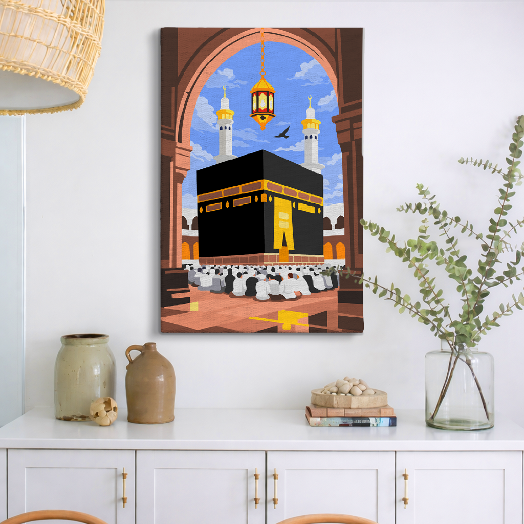 Holy Kaaba of Mecca - Paint By Numbers Kit