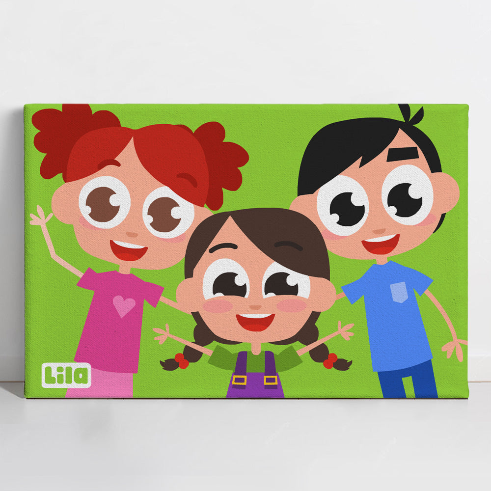Yara, Sami & Nour - Lila TV Exclusive Collection Paint By Numbers Kit