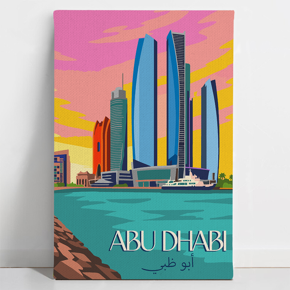 Abu Dhabi, Capital of Elegance - Our Emirates, Our Pride | Paint by Numbers Kit