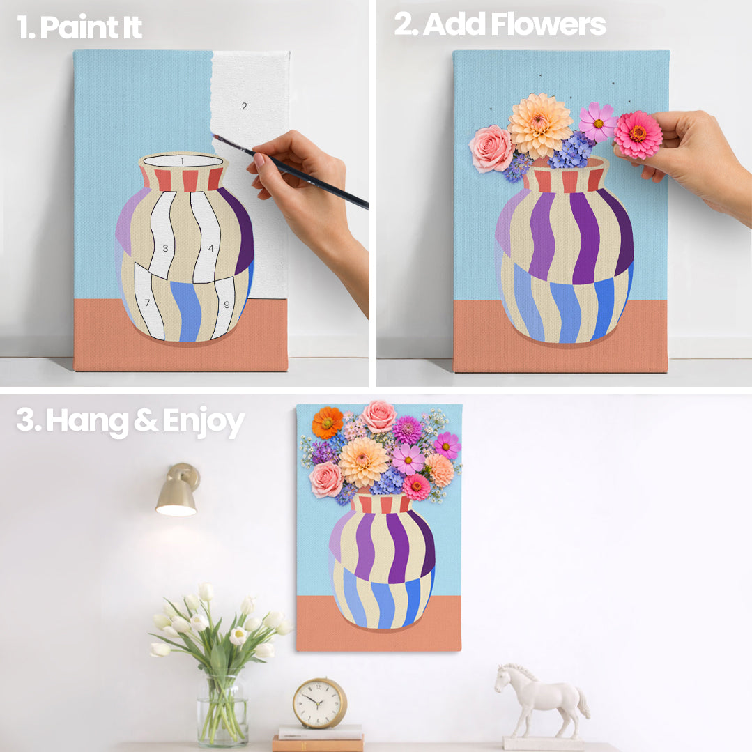 Solis Vase | Bloom Collection - Paint By Numbers Kit