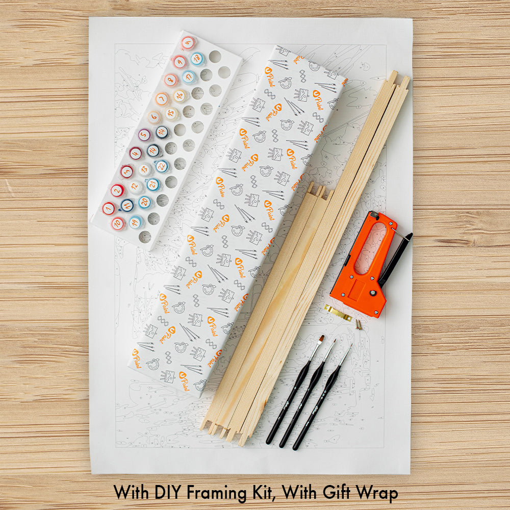 Cat on Vacation - Paint By Numbers Kit