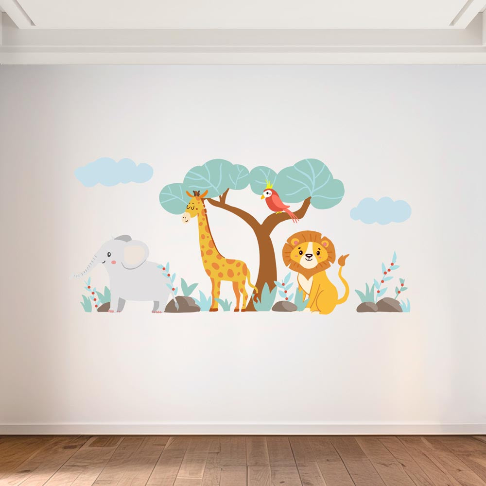 Safari Friends Jungle Adventure - Murals by Numbers Kit