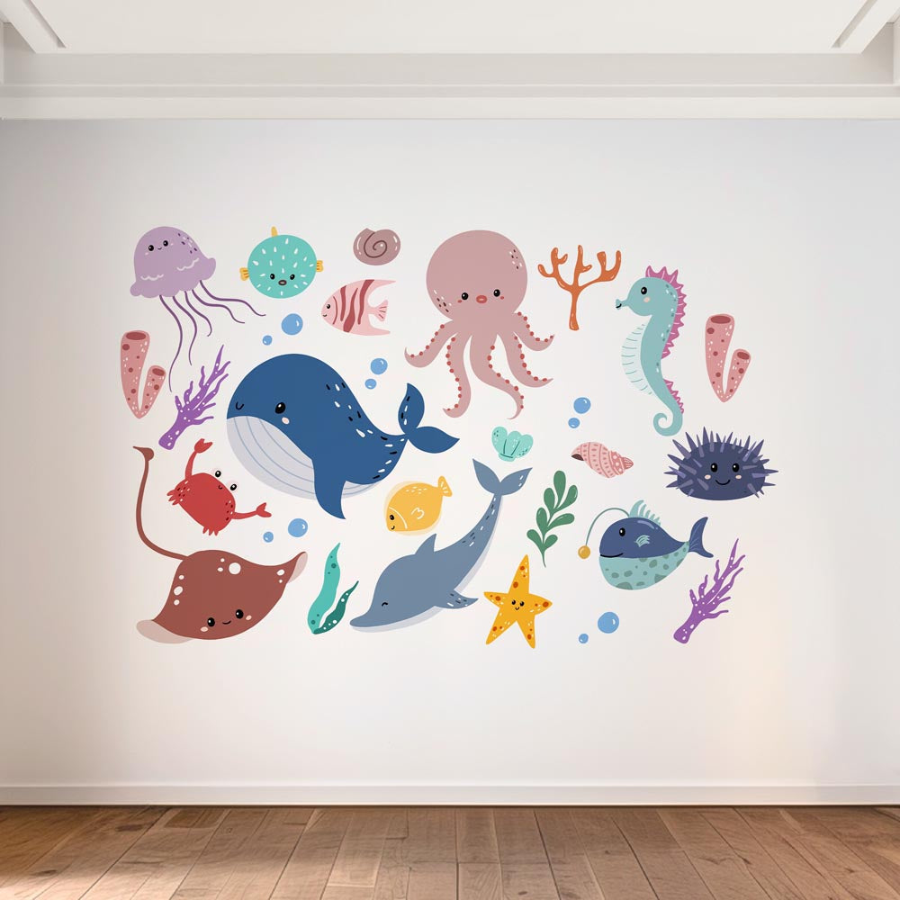 A Colorful Sea Adventure - Murals by Numbers Kit