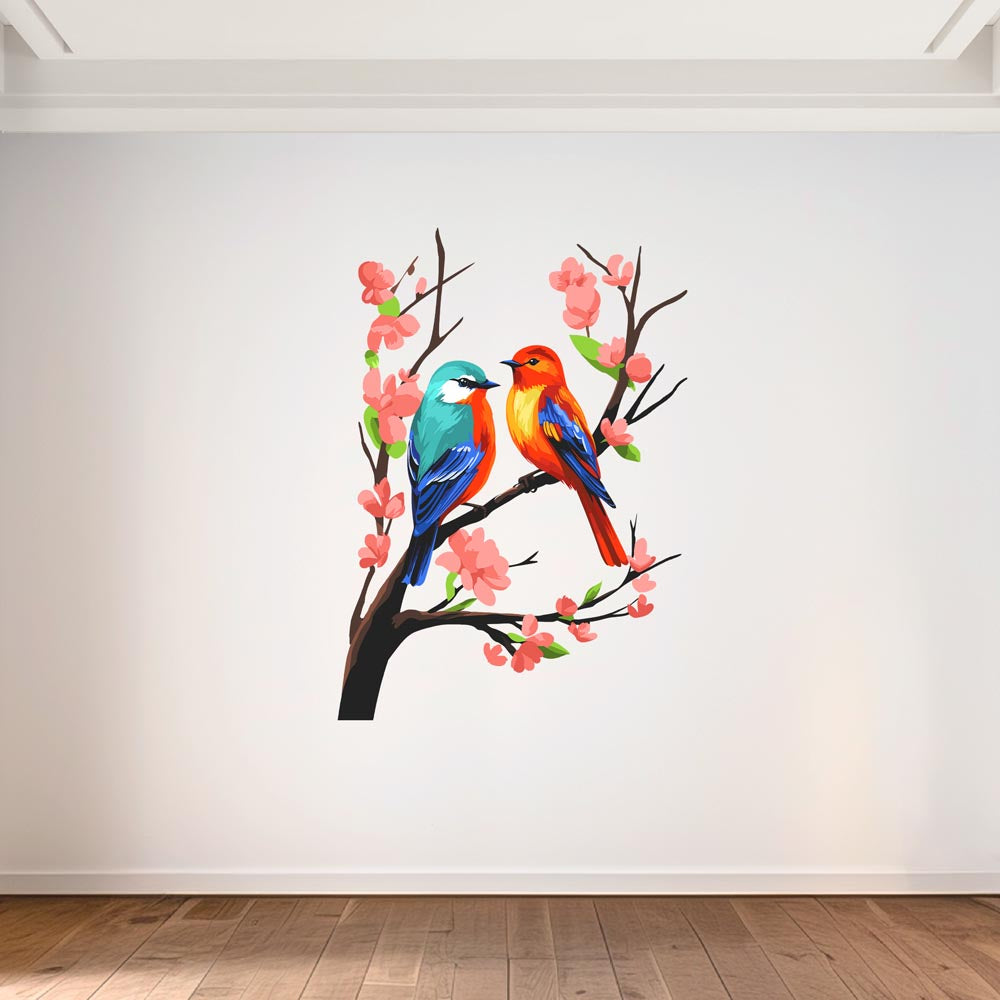 Vivid Birds Perch - Murals by Numbers Kit