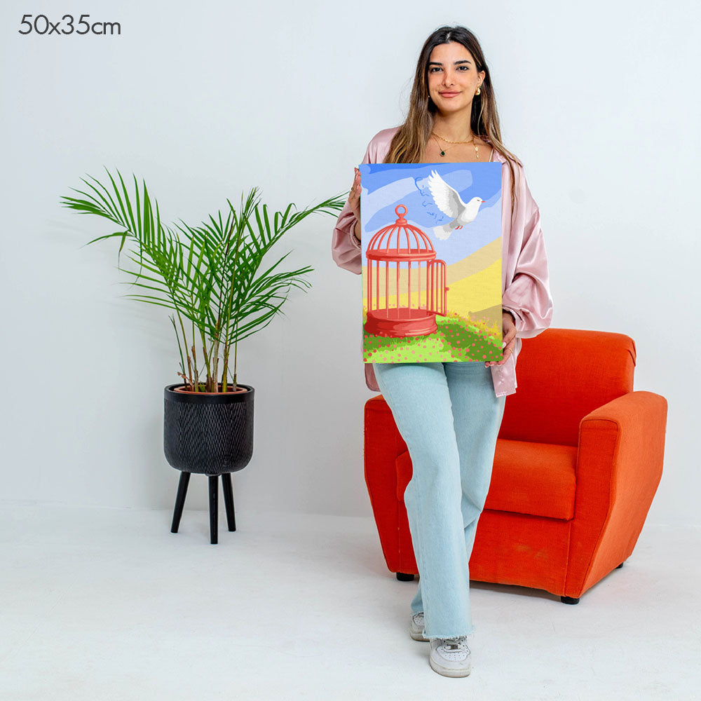 I Am No Longer Who I Was | لم أعد كما كنت - Point à la Lynn Exclusive Collection Paint By Numbers Kit