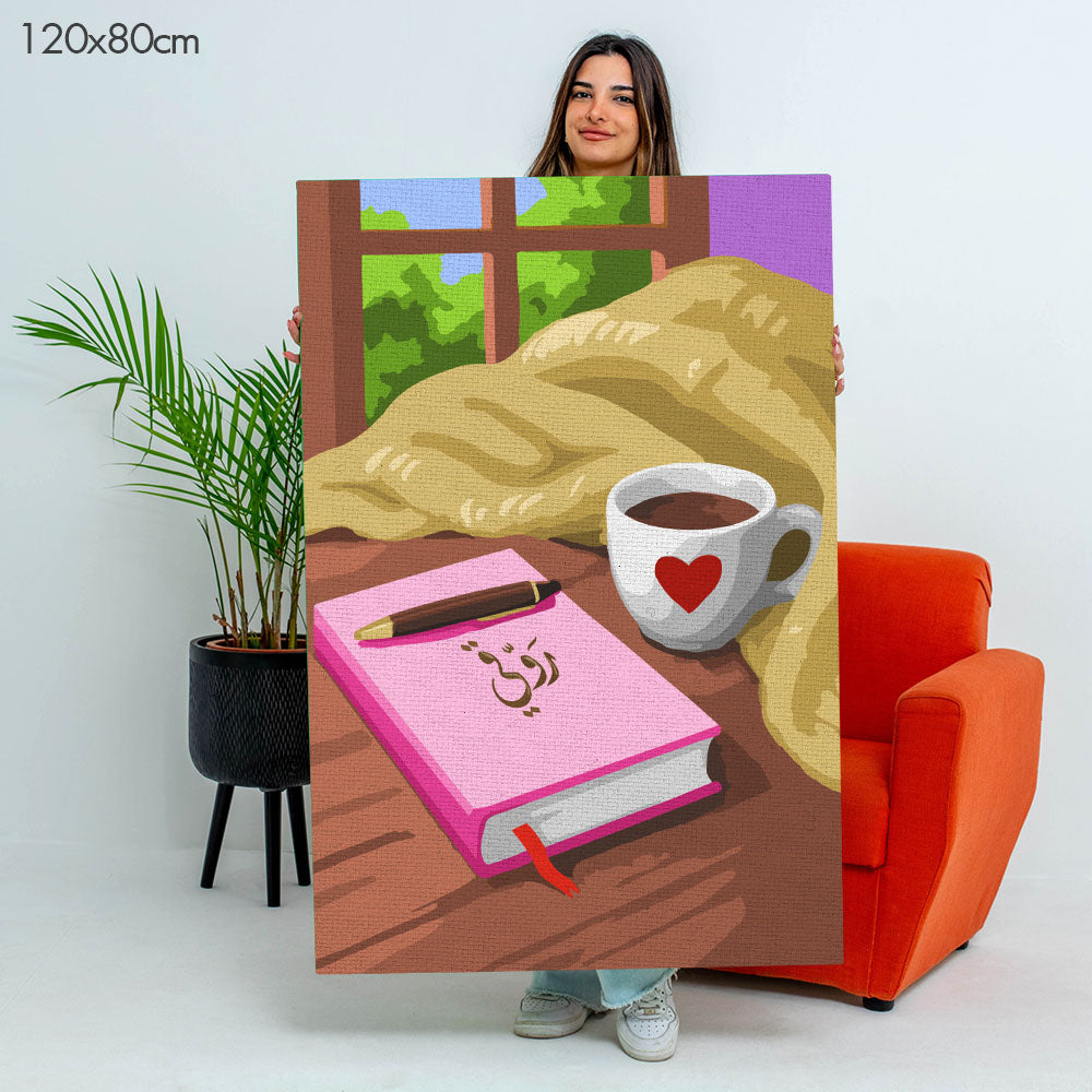 Slow Down | رَوّقي  - Point à la Lynn Exclusive Collection Paint By Numbers Kit