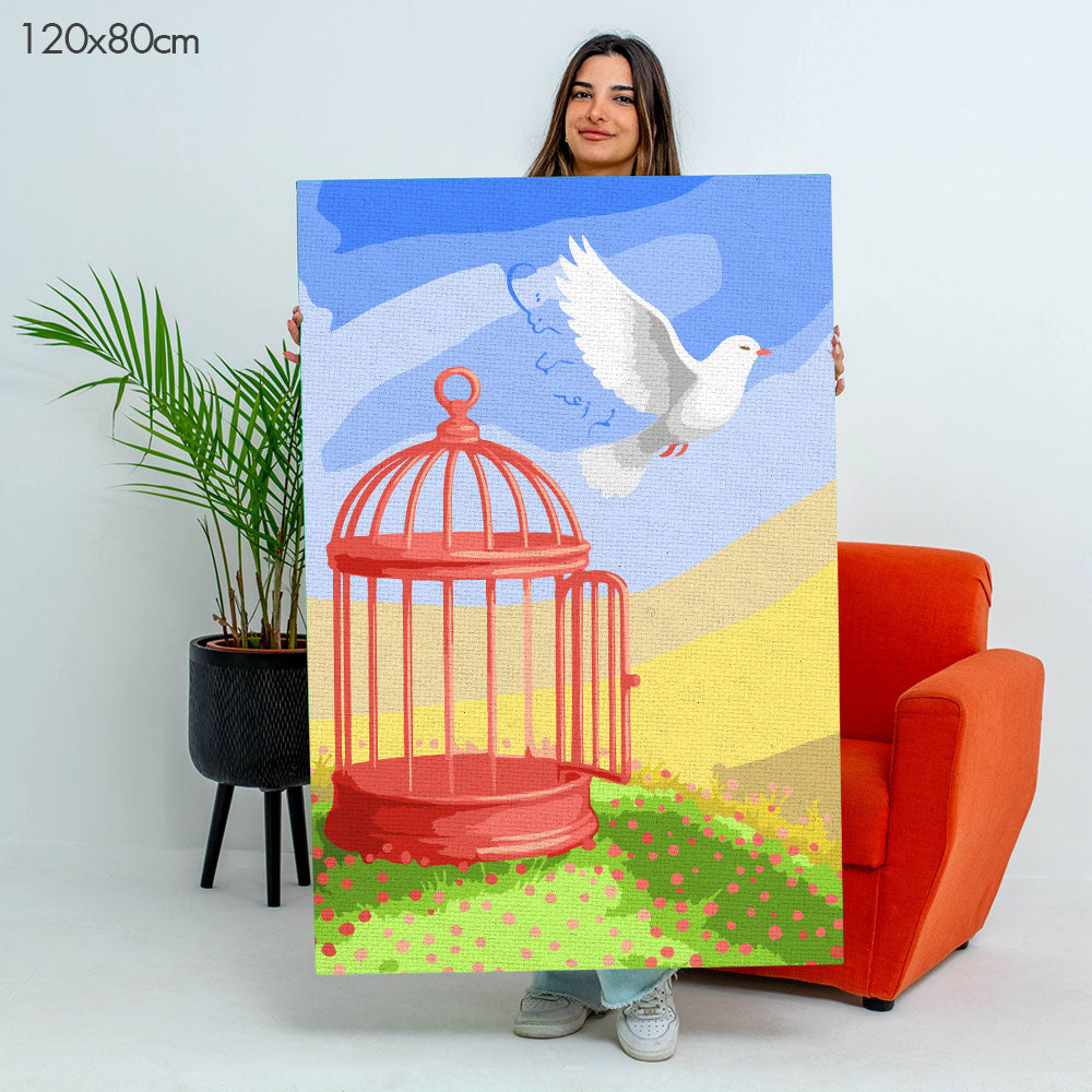 I Am No Longer Who I Was | لم أعد كما كنت - Point à la Lynn Exclusive Collection Paint By Numbers Kit