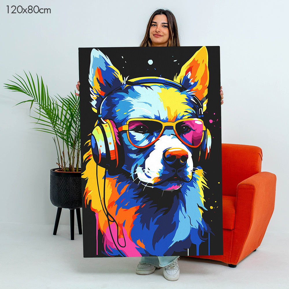 Master DJ Dog - Paint By Numbers Kit