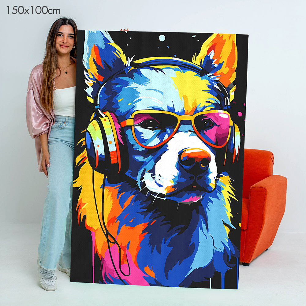 Master DJ Dog - Paint By Numbers Kit