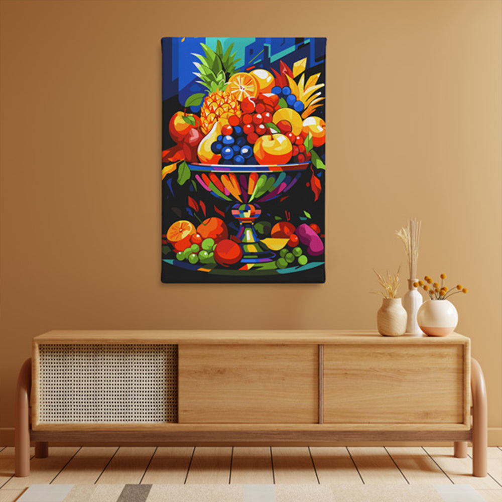 Retro Fruit Assembly - Paint By Numbers Kit