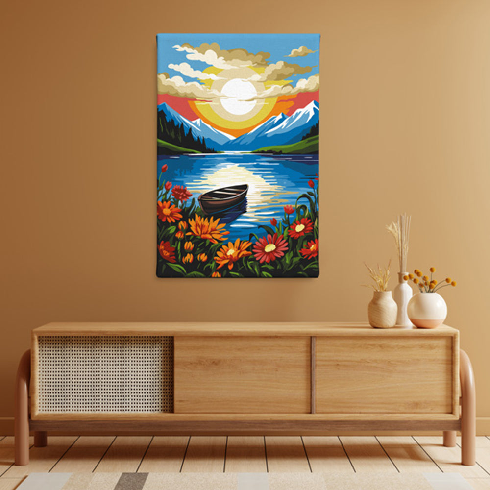 Sunset by the Lake - Paint By Numbers Kit