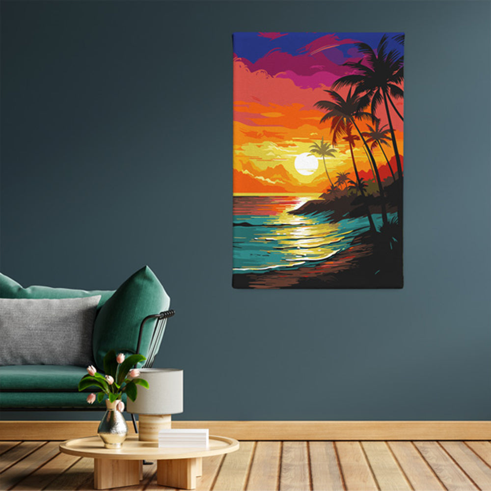 Tropical Sunset - Paint By Numbers Kit