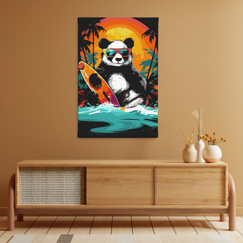 Panda on the Coast - Paint By Numbers Kit