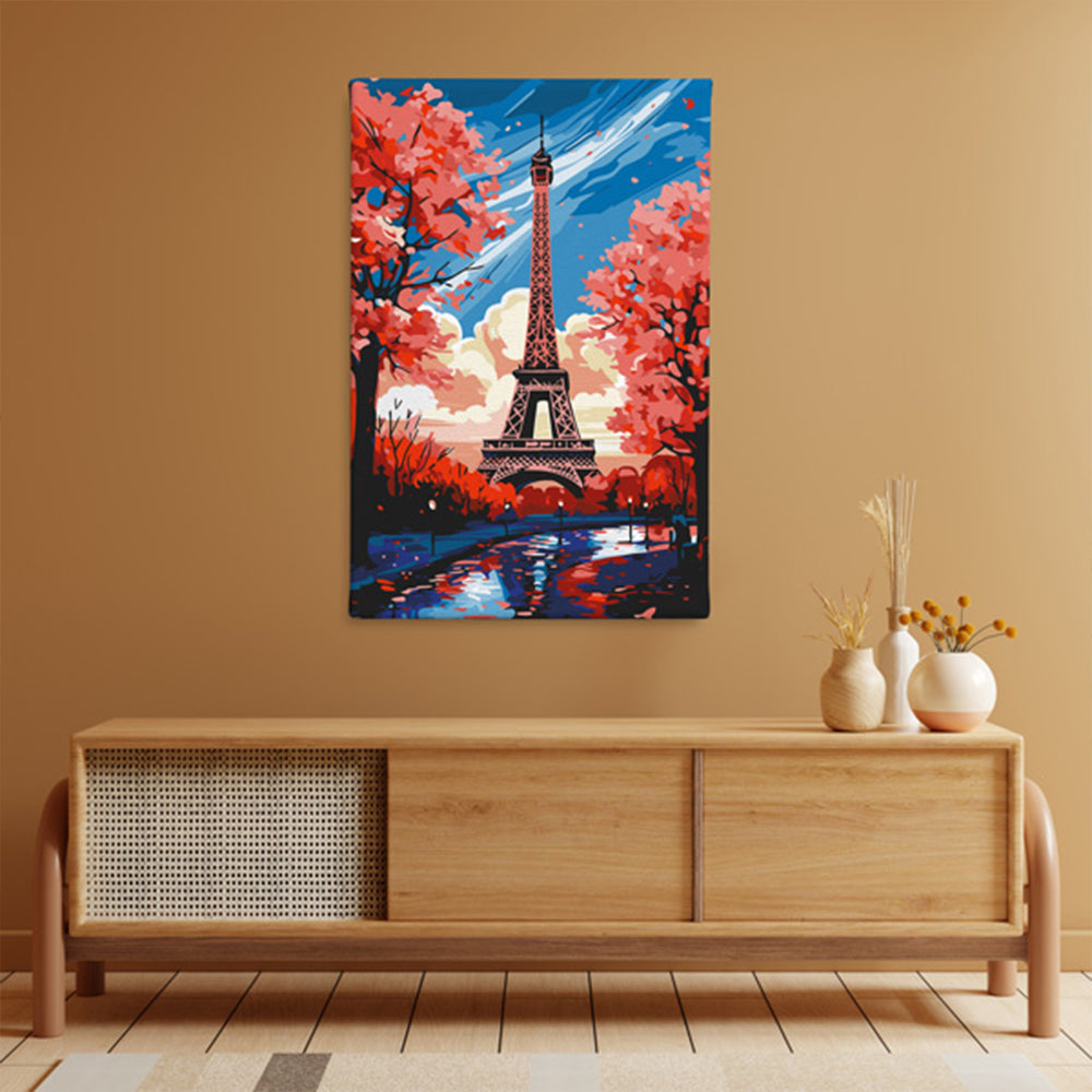 Eiffel Tower Blossom - Paint By Numbers Kit