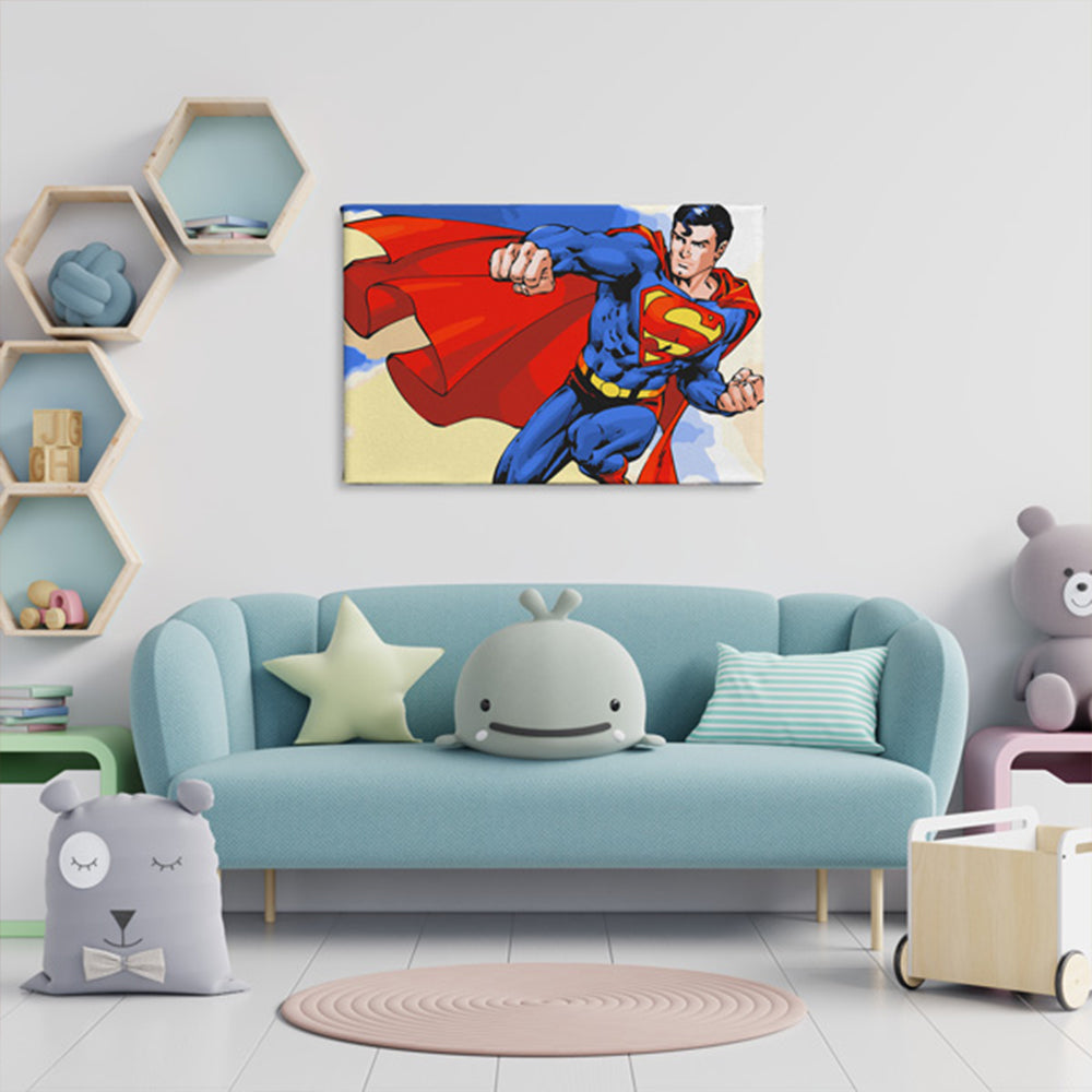 Superman - Kids Paint By Numbers Kit