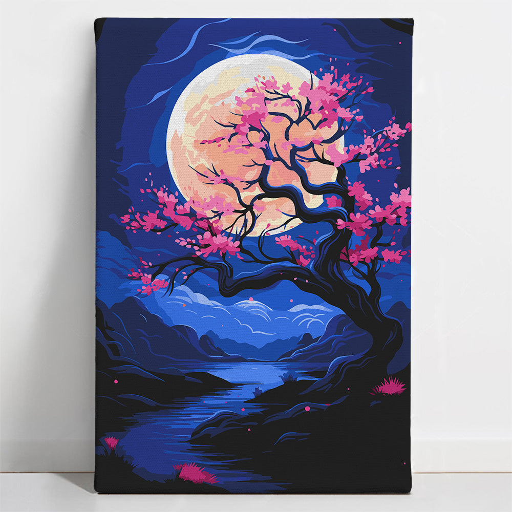 Moonlight Blossom - Paint By Numbers Kit