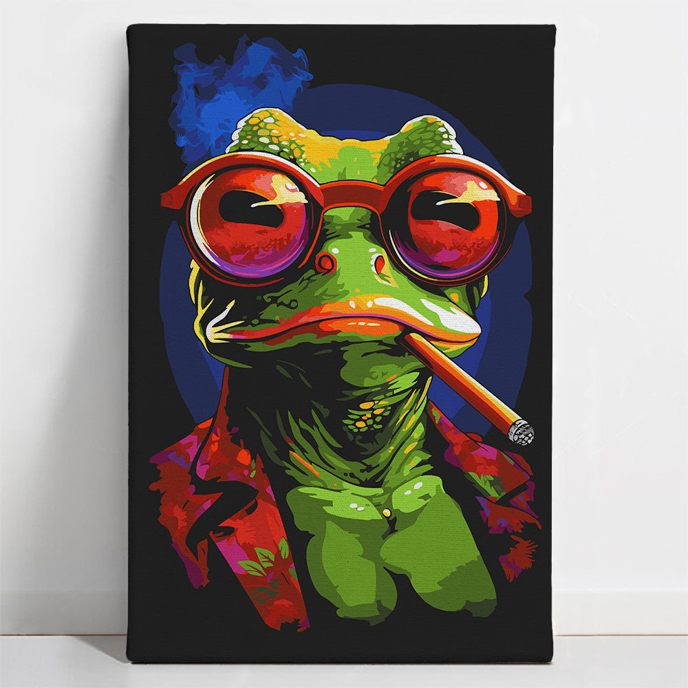 Relaxed Frog - Paint By Numbers Kit