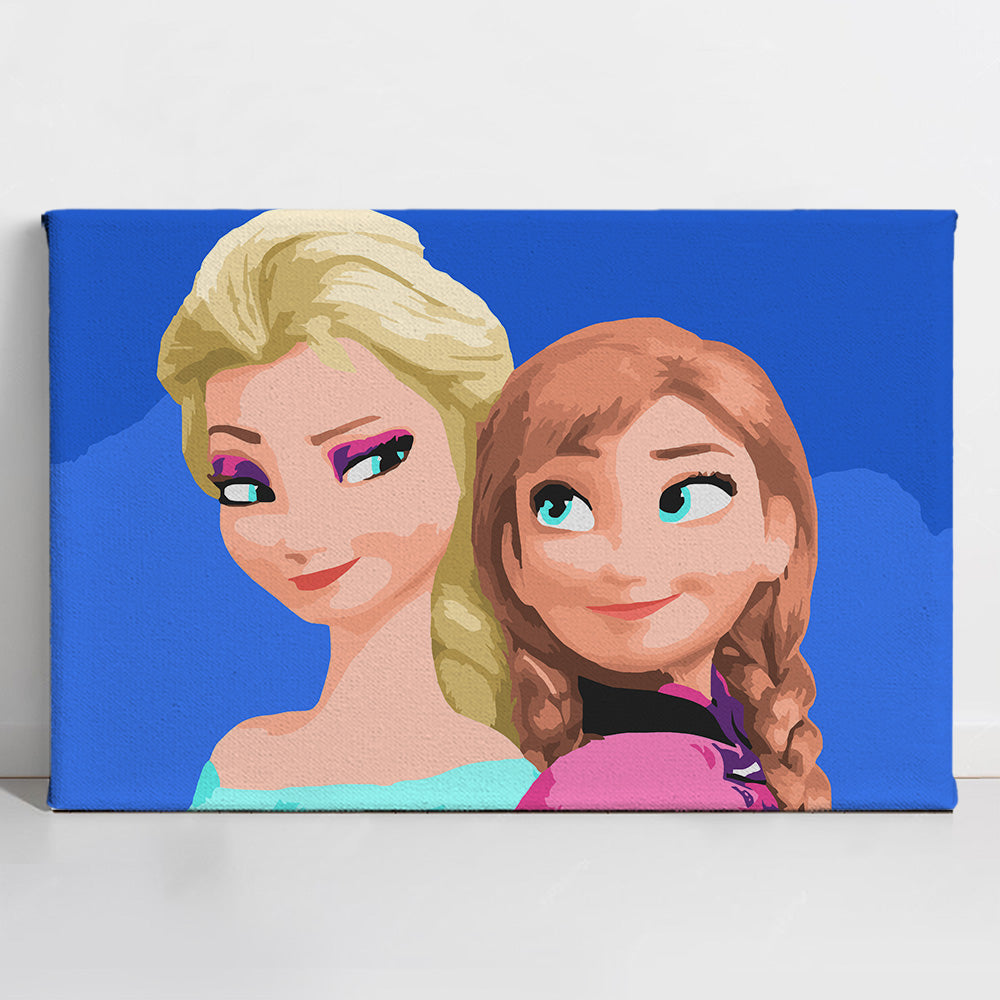 Elsa and Anna - Kids Paint By Numbers Kit