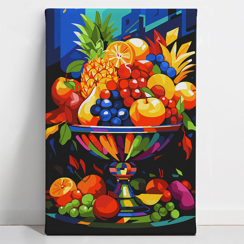 Retro Fruit Assembly - Paint By Numbers Kit