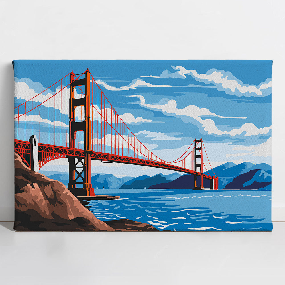 Golden Gate Bridge - Paint By Numbers Kit