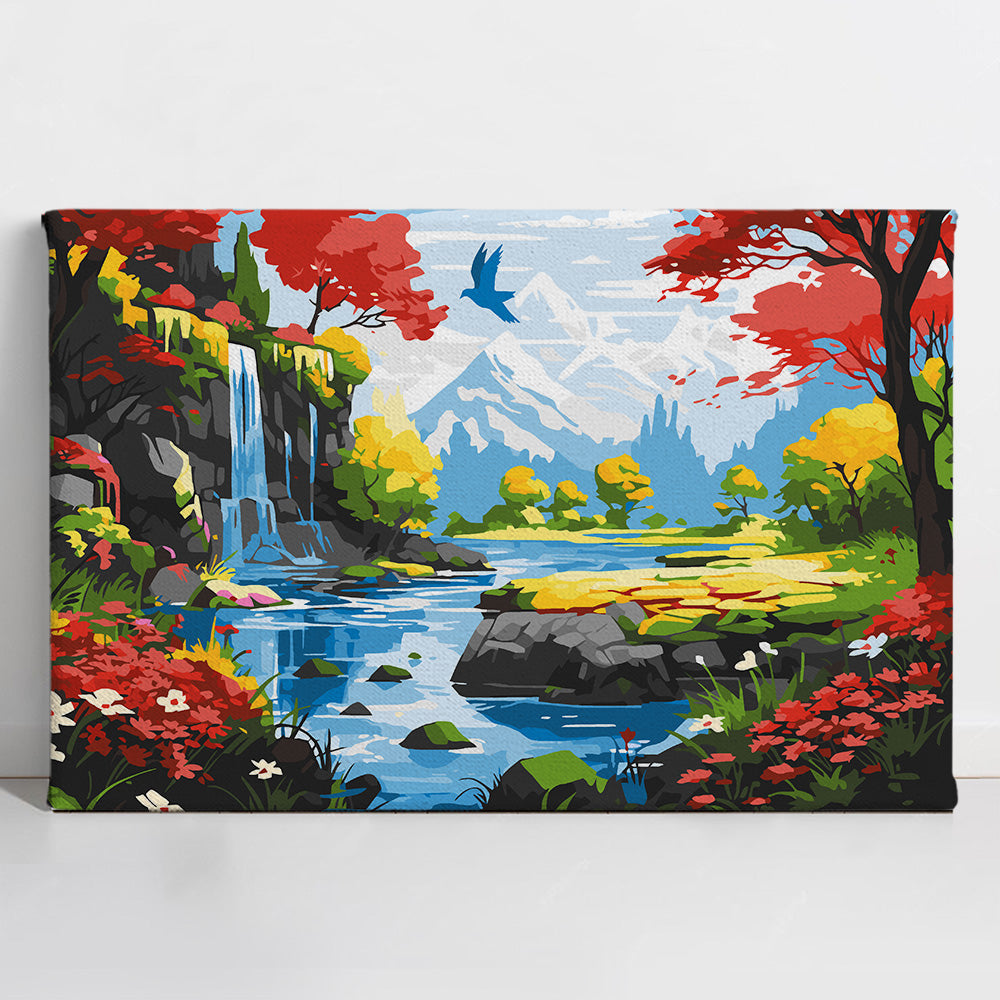 Tranquil River Valley - Paint By Numbers Kit