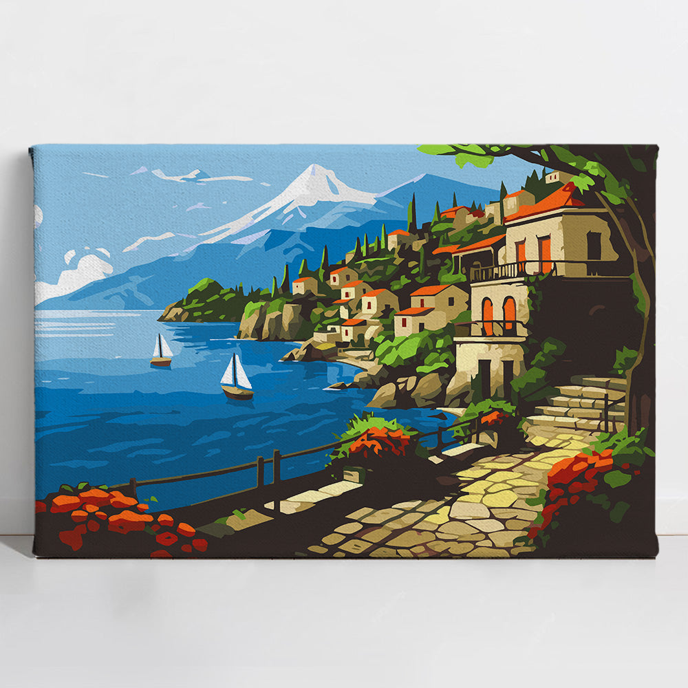 Lakeside Village - Paint By Numbers Kit