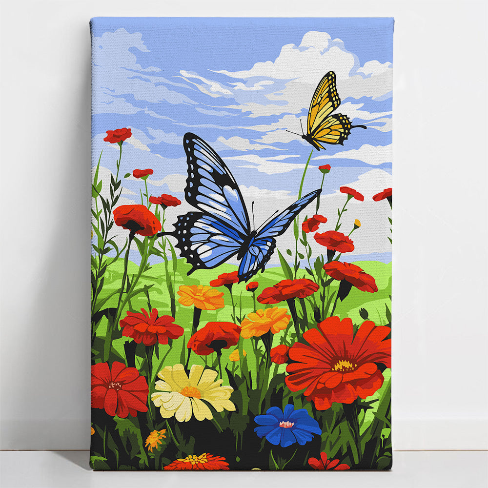 Blooming Butterflies - Paint By Numbers Kit