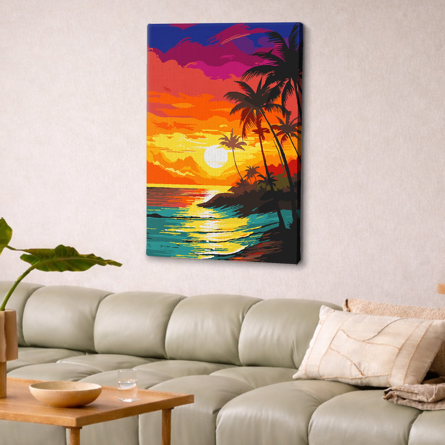 Tropical Sunset - Paint By Numbers Kit
