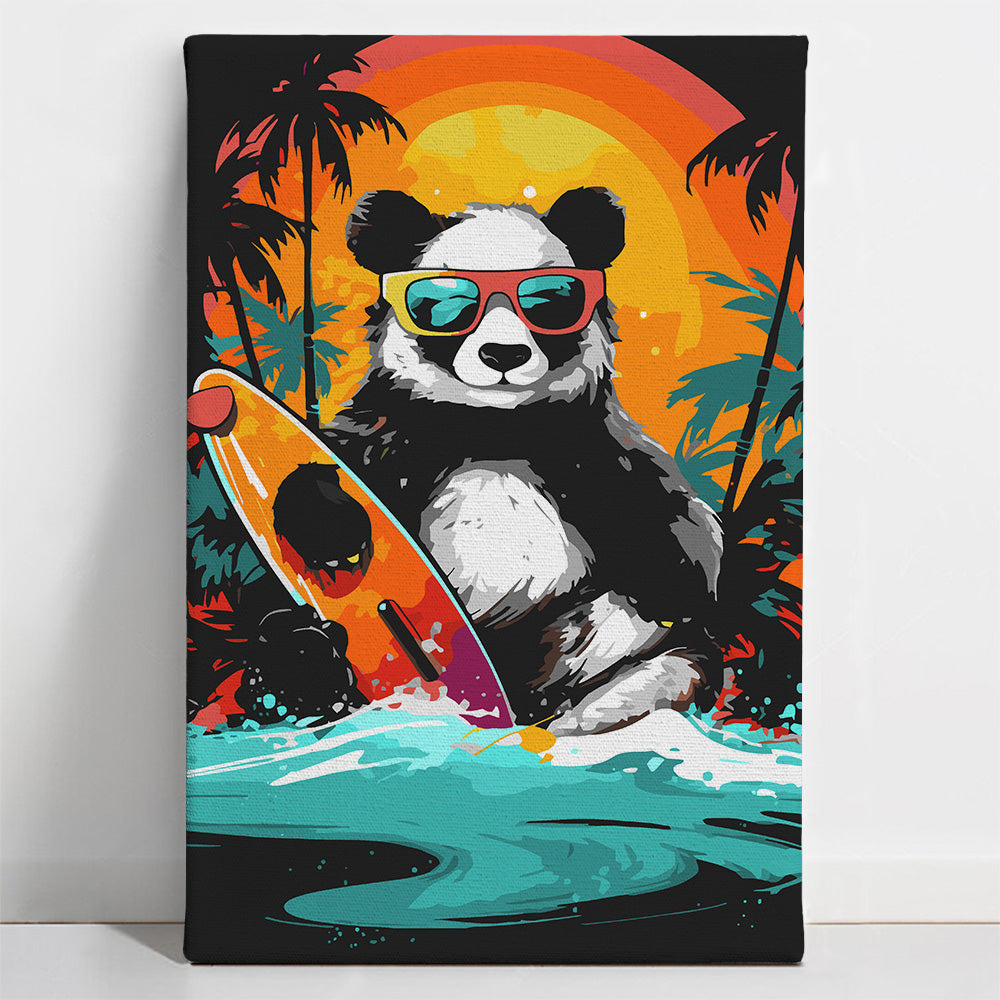 Panda on the Coast - Paint By Numbers Kit