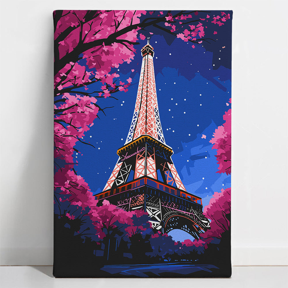 Eiffel Tower at Night - Paint By Numbers Kit