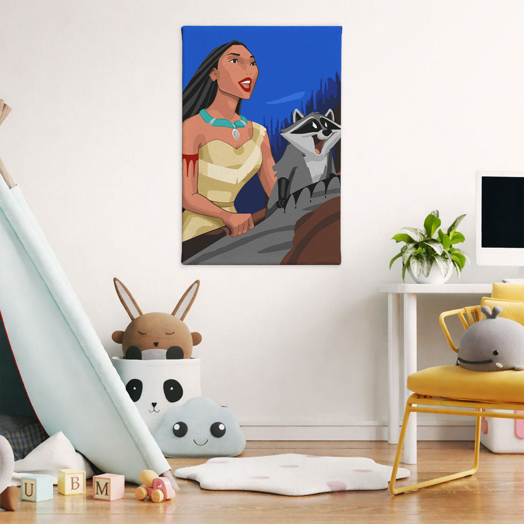 بوكاهونتاس - مجموعة الرسم حسب الأرقام للأطفال