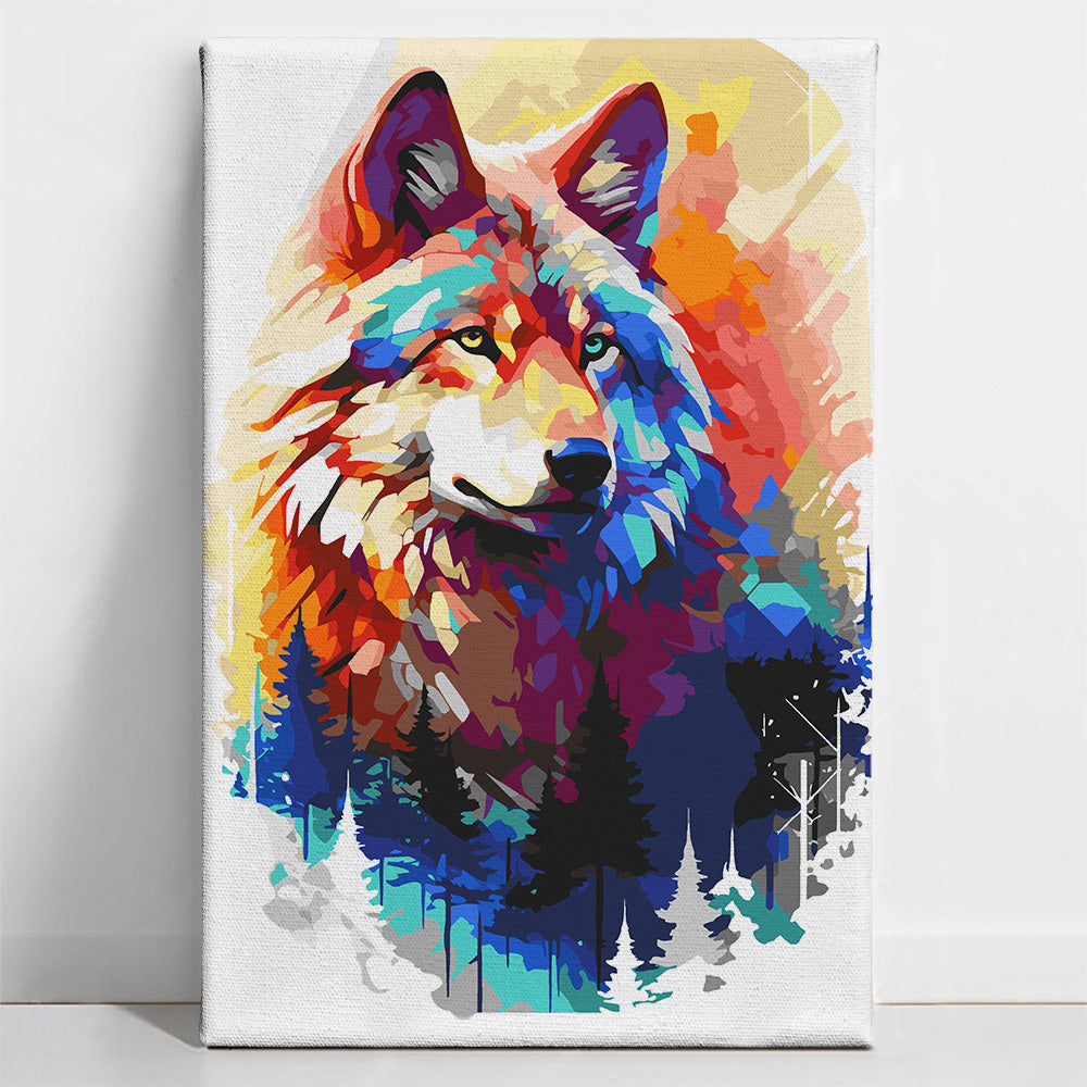 Majestic Wolf - Paint By Numbers Kit