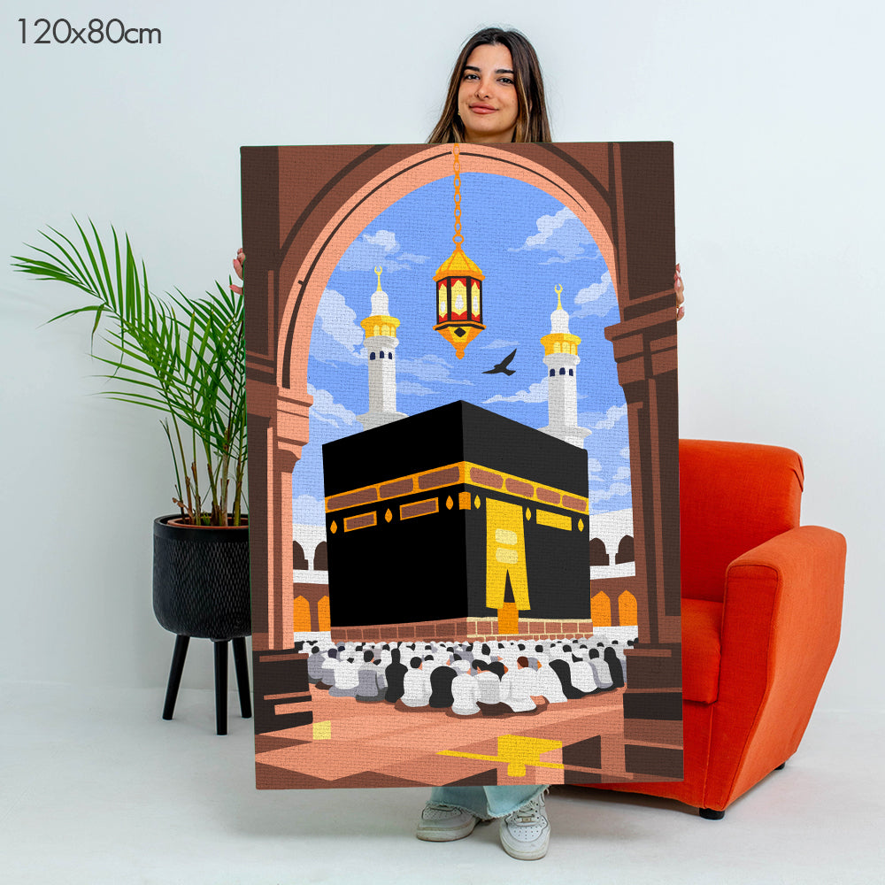 Holy Kaaba of Mecca - Paint By Numbers Kit