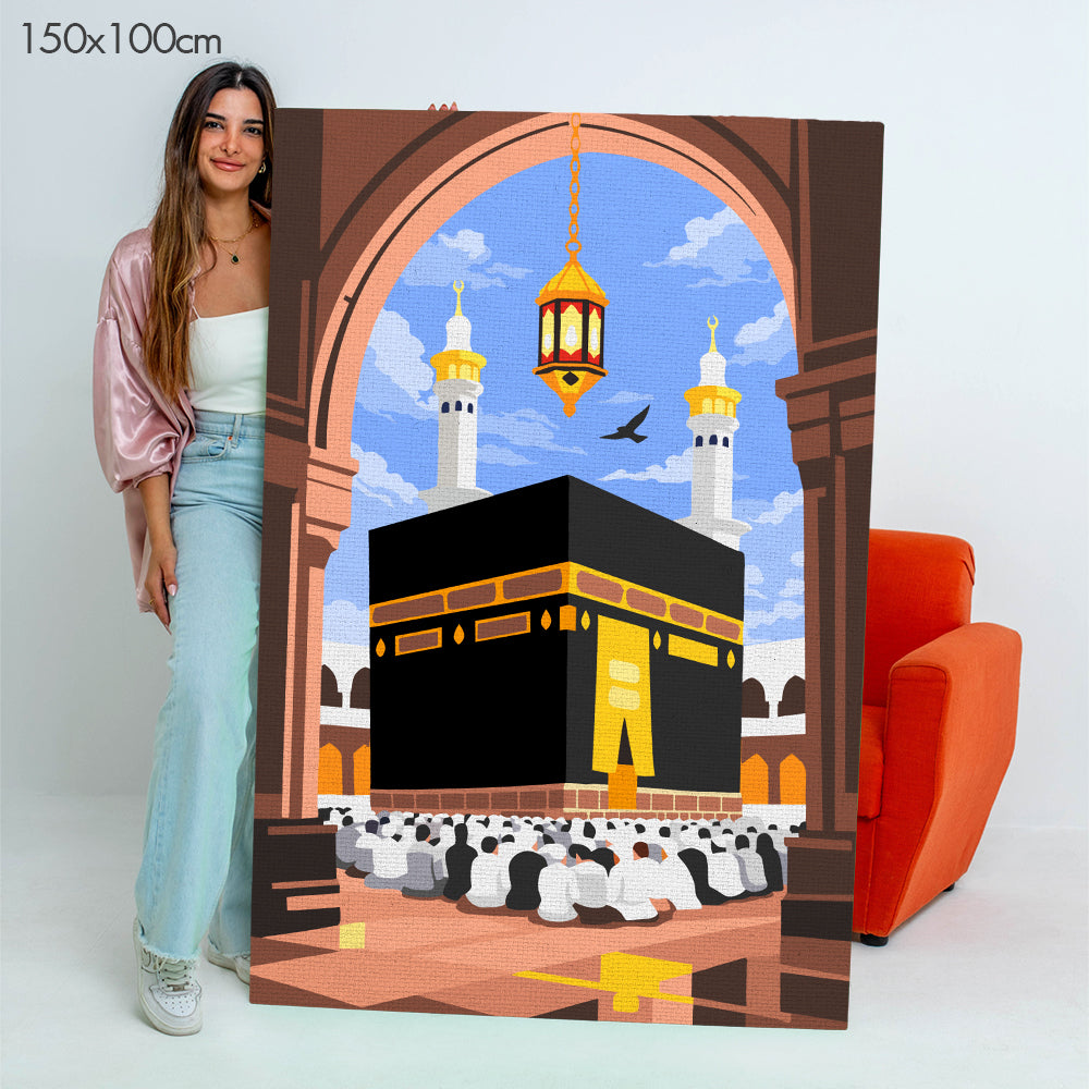 Holy Kaaba of Mecca - Paint By Numbers Kit
